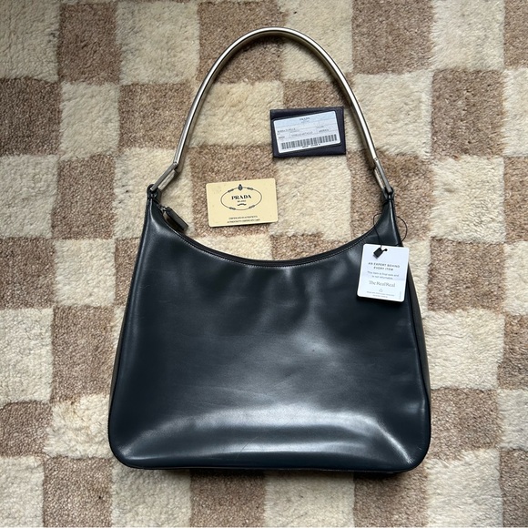Prada Handbags - Prada Vintage Vitello Metallo Cleo Shoulder Bag w/ authentication certificate